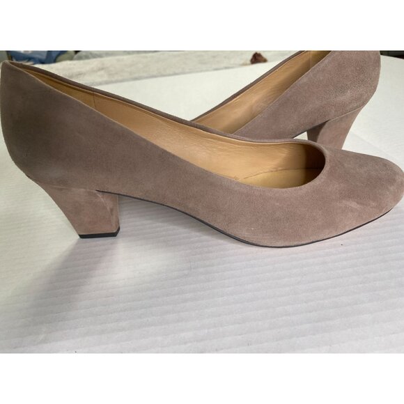 Trotters Signature NWOB Penelope Womens Tan Suede 2 1/4" Heel Shoe Size 10 1/2W - Picture 6 of 7